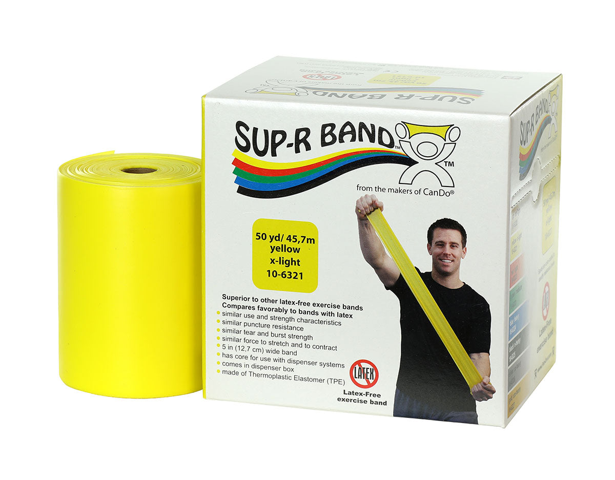 Sup-R Band Latex Free Exercise Band - 50 Yard Roll 