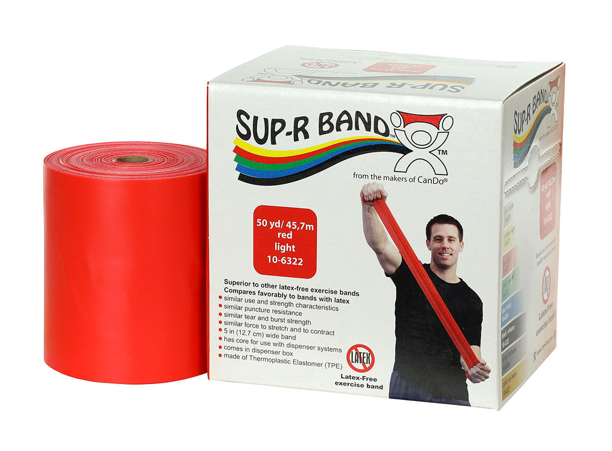 Sup-R Band Latex Free Exercise Band - 50 Yard Roll 