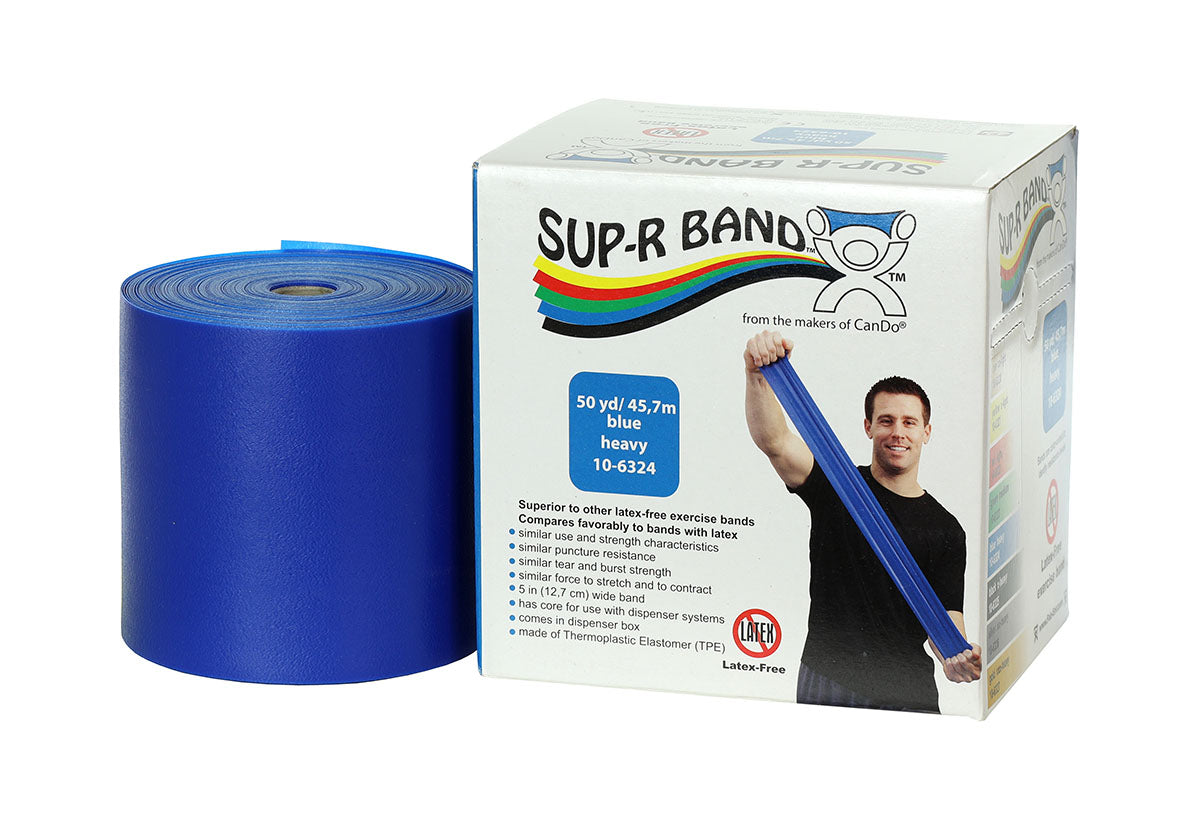 Sup-R Band Latex Free Exercise Band - 50 Yard Roll 