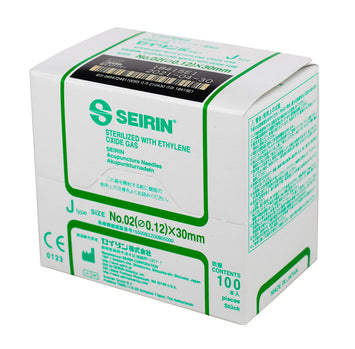 SEIRIN J-Type Acupuncture Needles (Box of 100)