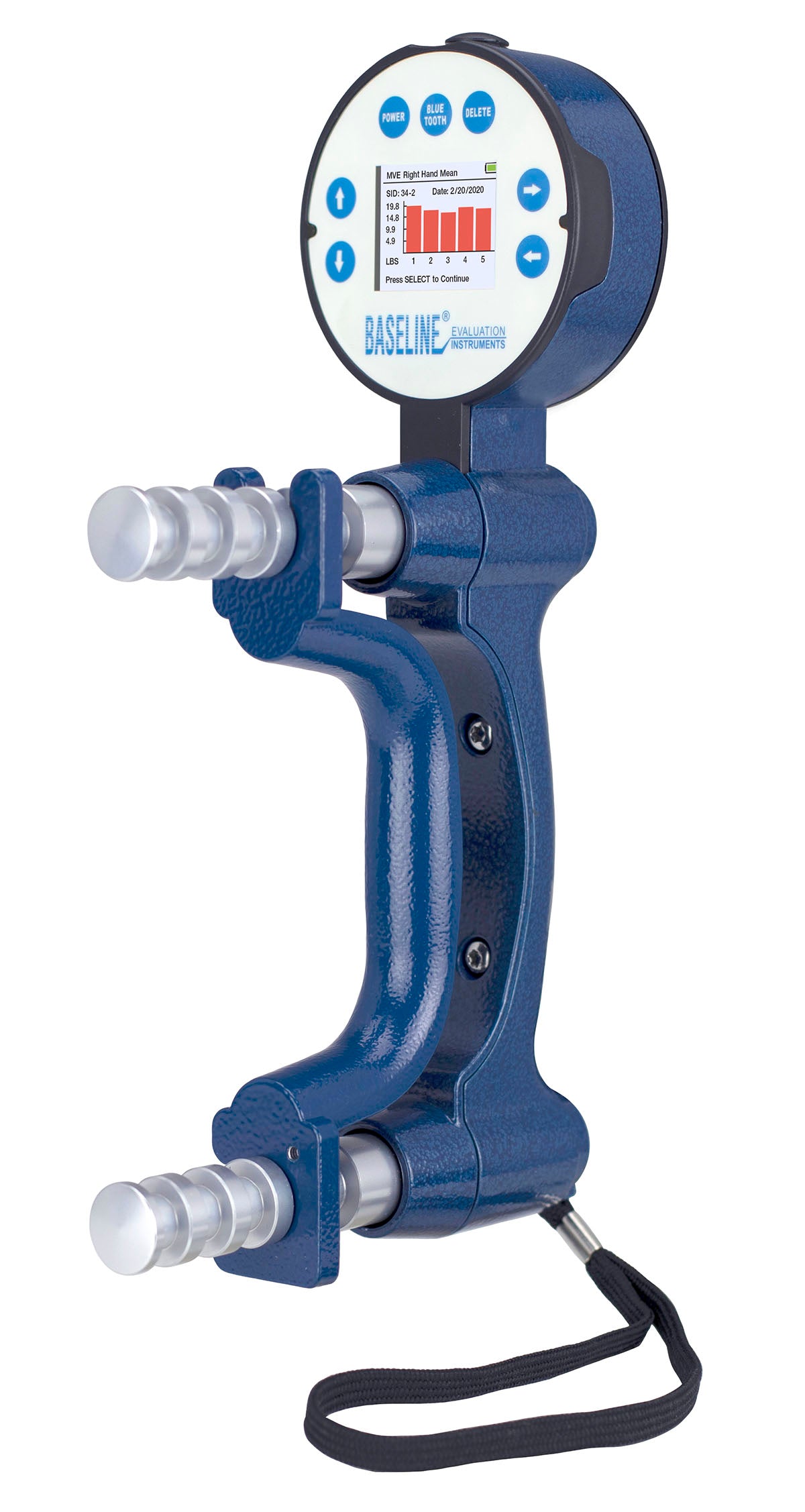 Baseline Hand Dynamometer - BIMS Digital 5-Position Grip Dynamometer