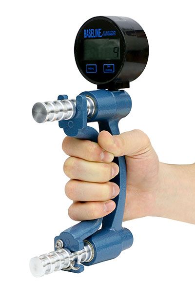 Baseline Digital LCD Hand Dynamometer – 300 lb. ER Capacity (SKU 12-0247)