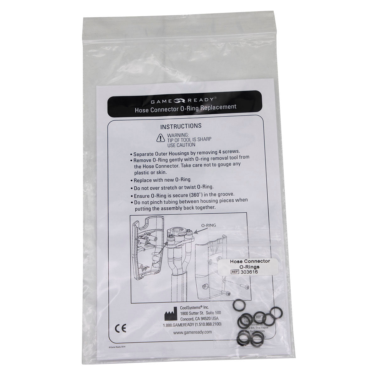 Game Ready GRPro 2.1 Accessory - O-Ring Replacement Kit