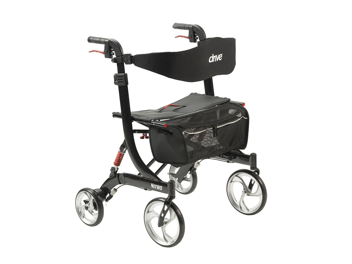 Drive Medical Nitro Euro Style Walker Rollator (Heavy Duty)