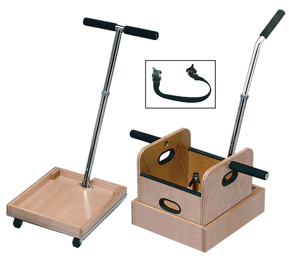 Baseline FCE Work Device - Mobile Weighted Cart T-handle, Acc. Box, Sled with Straight Handle