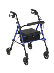 Drive Medical Adjustable Height Rollator - 6" Casters