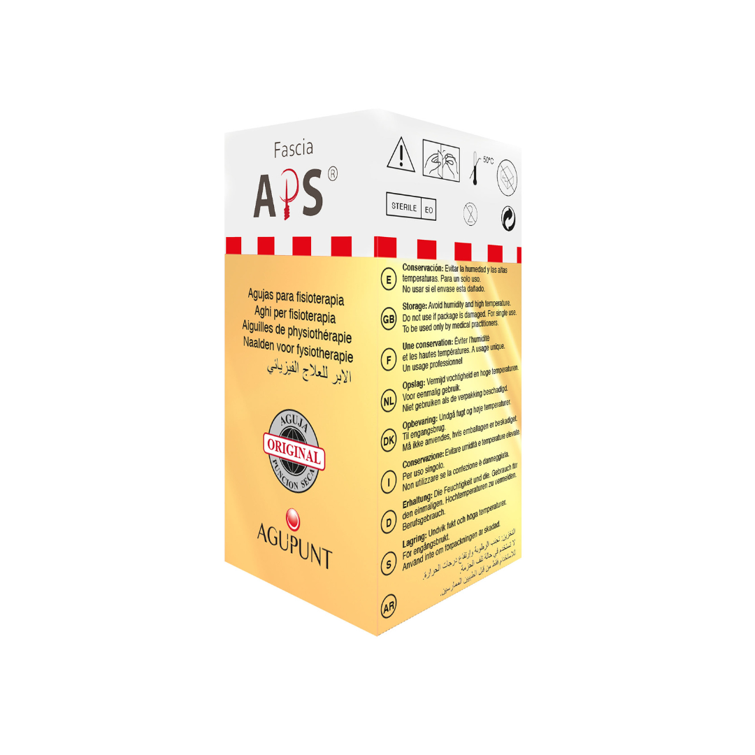 Agupunt APS Fascia Dry Needles – Sterile, Single-Use, Color-Coded (Box of 100)